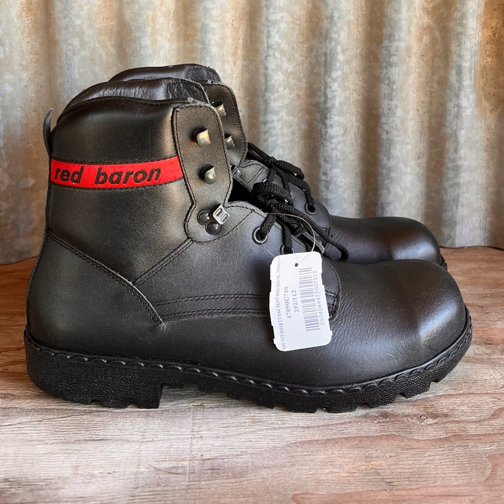 Red Baron Army Military German Work Boots- Steel Toe Capped